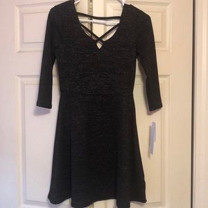 🎉NWT🎉 Black Sparkly Quarter Sleeve Dress
